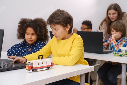 Preview: Diverse students in programming school learning to code
