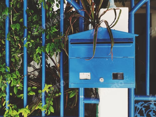 Preview: Blue mailbox