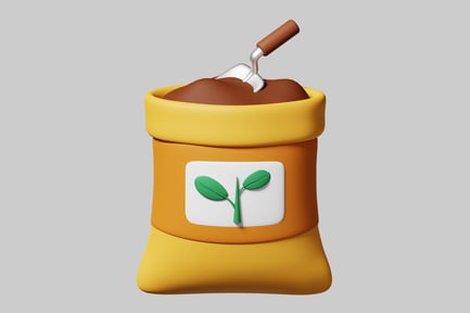 Preview: Bag of soil with trowel