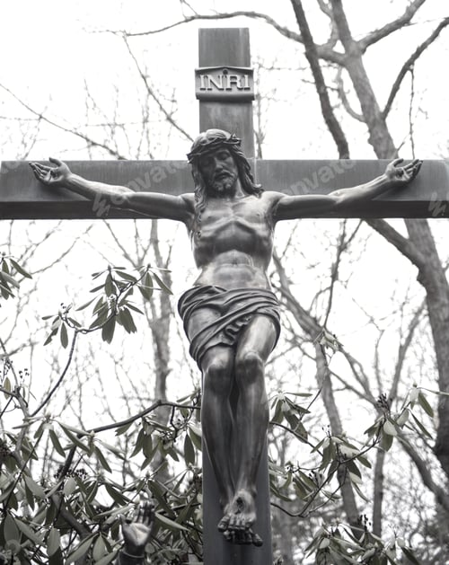 Preview: Man on an old rugged cross on Good Friday