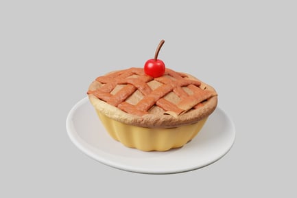 Preview: Cartoon cherry pie dessert food