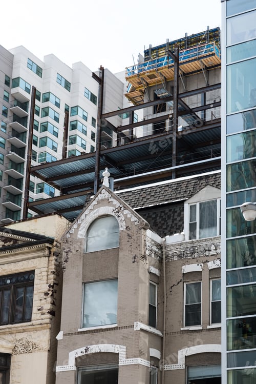 Preview: Big Tall Buildings On A Streets Of Chicago