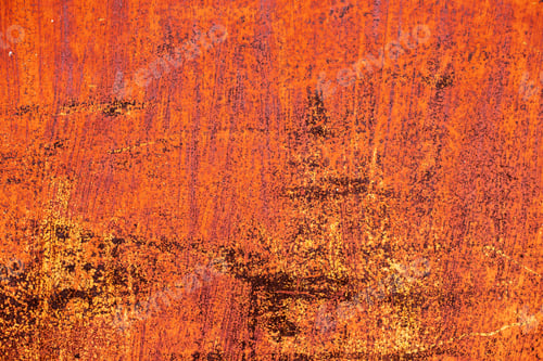 Preview: Orande rusty abstract painted metal background. texture of old plate with brown rust