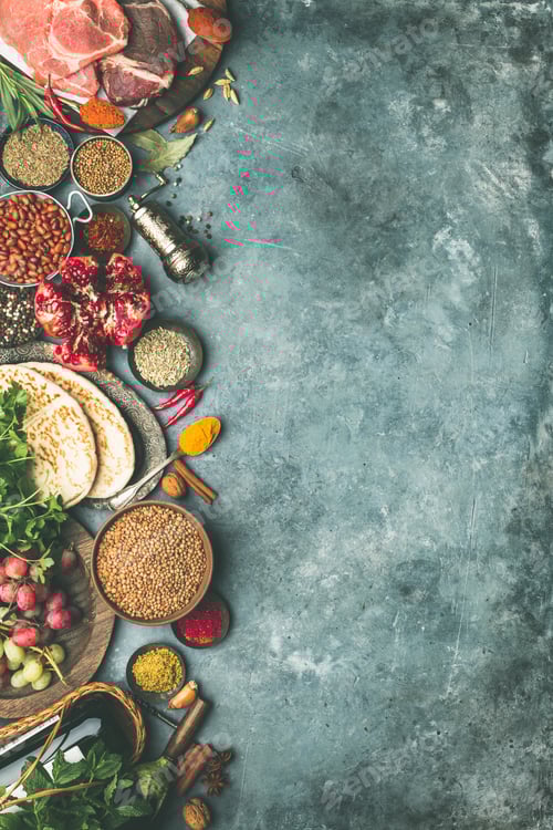 Preview: Middle eastern or arabic tradition ingredients