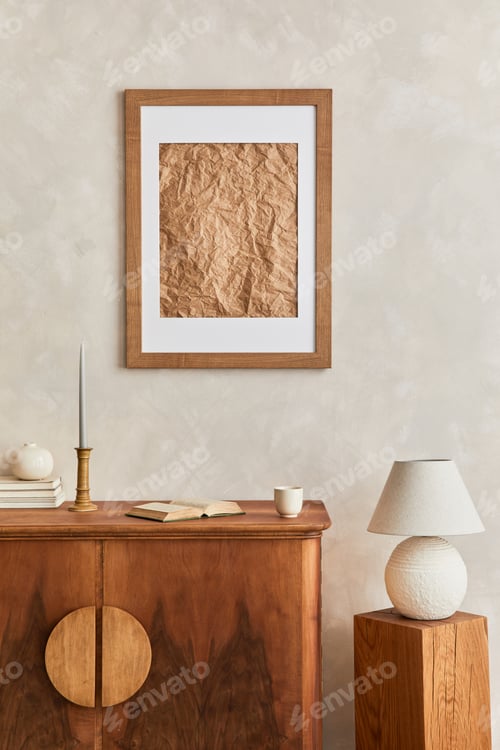 Preview: Interior design of neutral living room