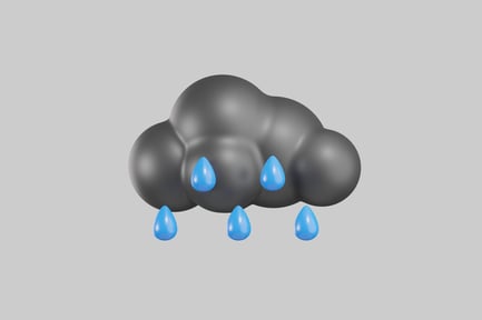 Preview: Cartoon raining dark cloud