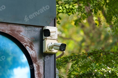 Preview: Dual CCTV cameras installed for property monitoring