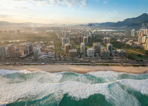 Preview: Aerial view of Barra da Tijuca - Rio de Janeiro, Brazil