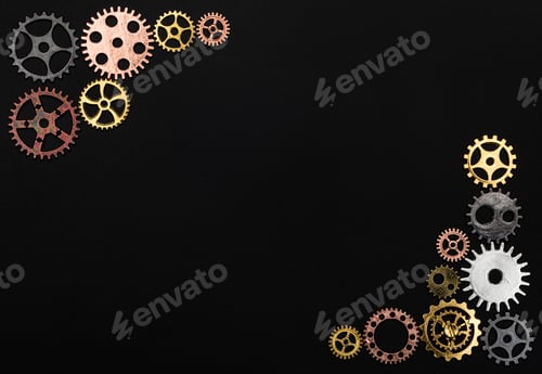 Preview: Frame made out of cogwheels