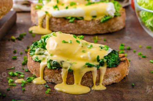 Preview: Egg benedict with spinach