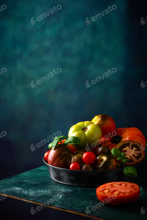 Preview: Assortment of different colorful tomatoes