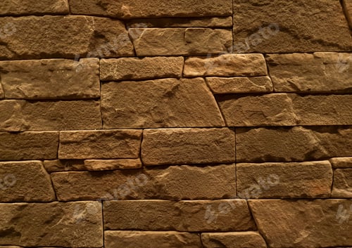Preview: a close-up with a decorative stone wall
