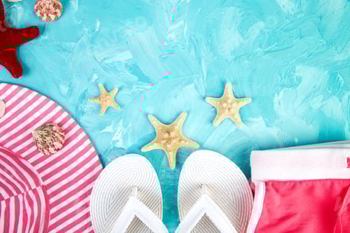 Preview: Set of Woman's things accessories summer season.