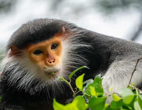 Preview: behavior of red shanked Douc Langur (Pygathrix nemaeus)