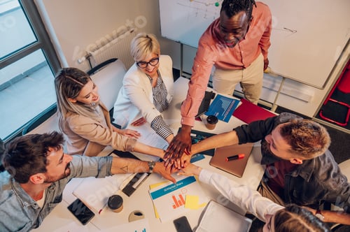 Preview: Multiracial business team having a meeting in the office