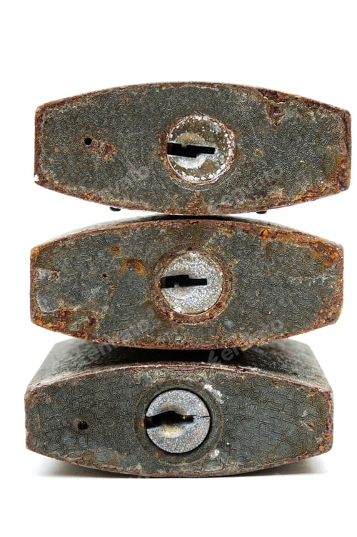 Preview: rusty padlock