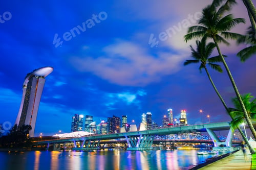 Preview: Singapore city skyline