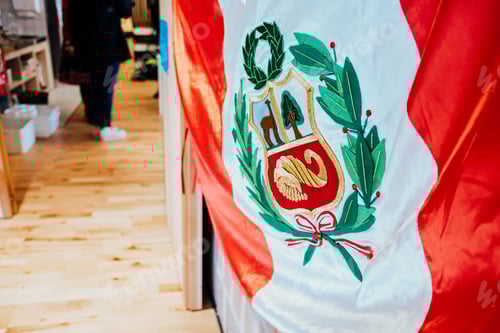 Preview: National flag of Peru, Andean American country.
