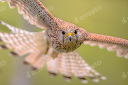Vista previa: Common Kestrel flying female