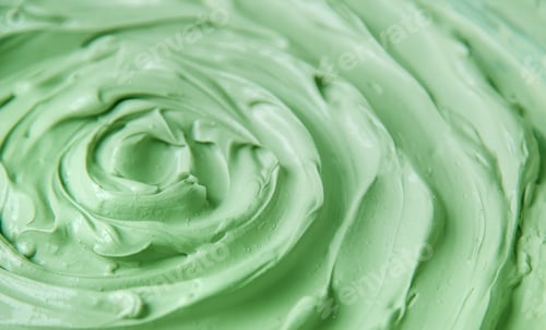 Preview: Clay texture spa mask for face and body. Selective focus.