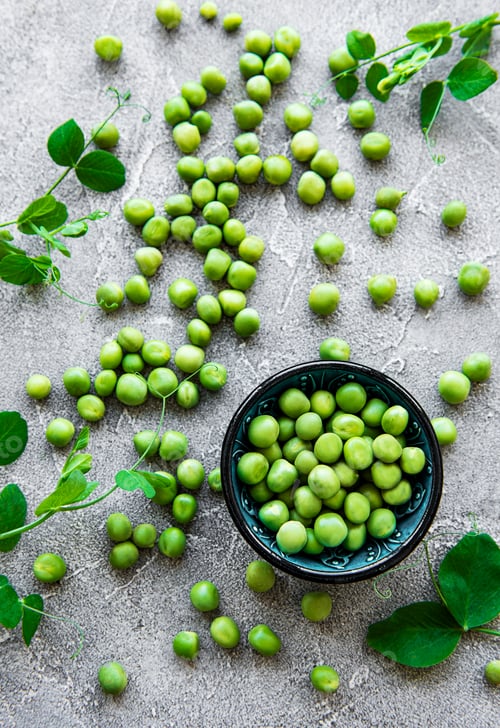 Preview: Pods of green peas