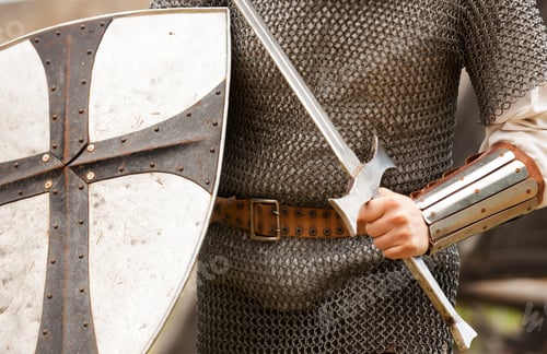Preview: Knight. Photo in vintage style