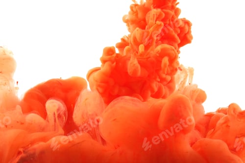 Preview: Acrylic colors in water. Abstract background.
