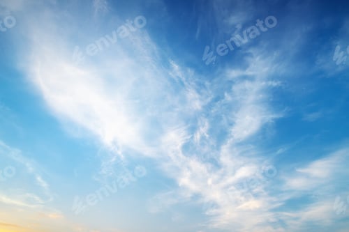 Preview: Sky background on sunset.