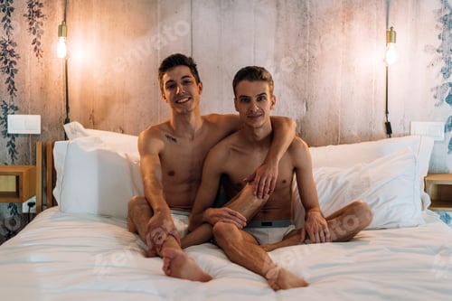 Preview: Passionate sexual naked gay couple