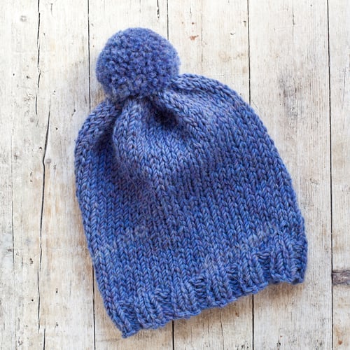 Preview: wool blue hat