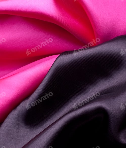 Preview: black with pink satin