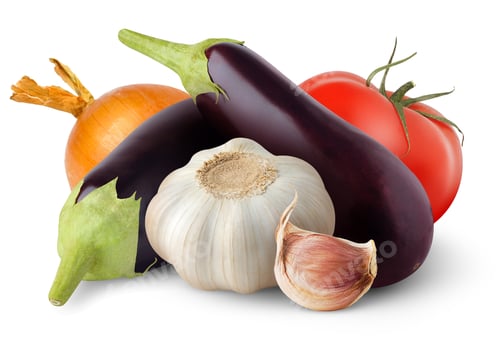 Preview: Isolated raw vegetables