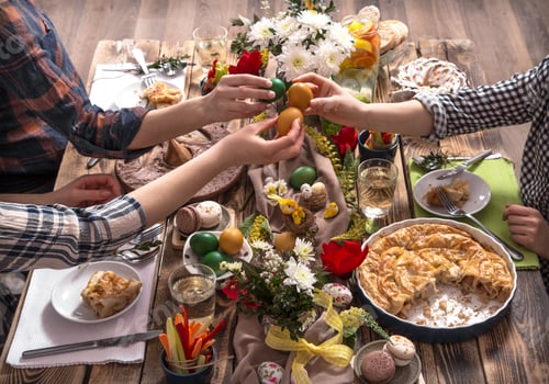 Preview: Home Holiday friends or family at the festive table
