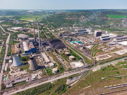 Preview: Aerial view photo of industrial zone