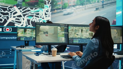 Preview: Indian shipping agency employee gathering data on traffic via surveillance
