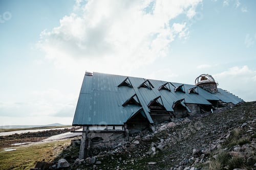 Preview: Closeup shot of an old building in Aragats, Armenia