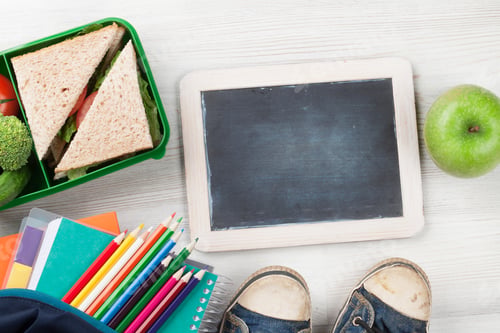 Preview: Lunch box and school supplies