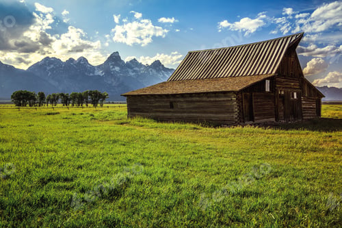Preview: Sunlight On The Barn, Grand Teton National Park Wyoming