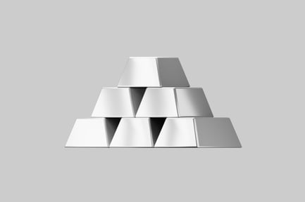 Preview: Silver bars precious metal assets