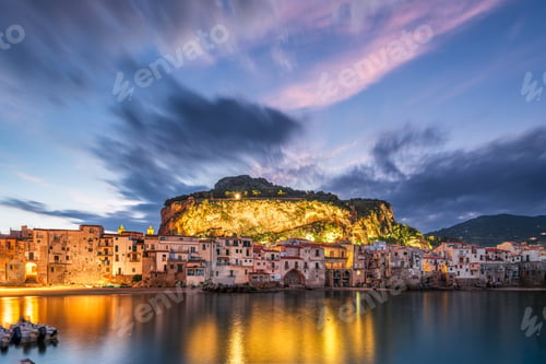 Preview: Cefalu, Italy at Dusk
