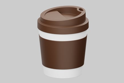 Preview: Reusable coffee cup with lid