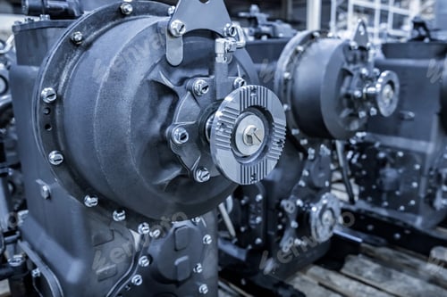 Preview: Assembling tractor transmission on the modern tractor factory. Service concept