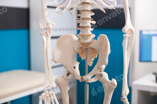 Preview: Skeleton pelvis in empty doctors office