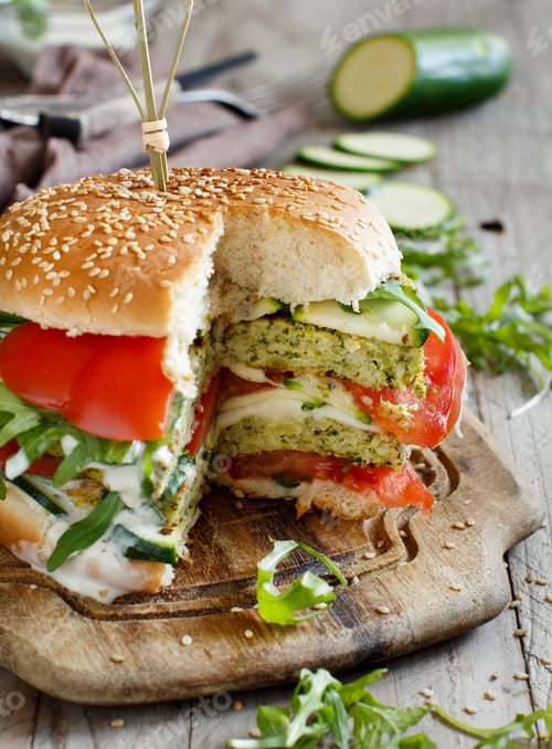 Preview: Healthy vegetarian burger