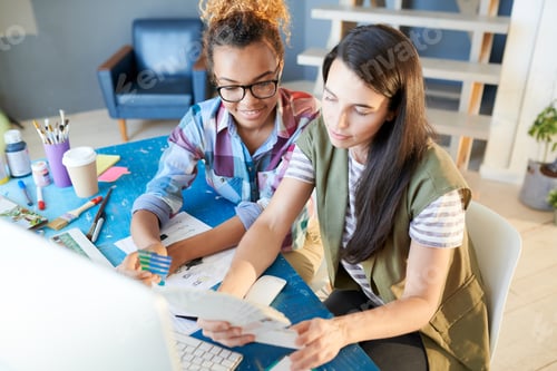 Preview: Female Fashion Designers Working in Office
