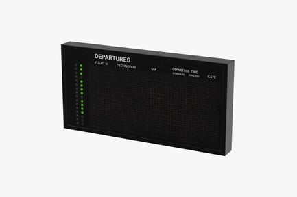 Preview: Vintage Airport Departures Board