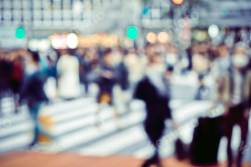 Preview: Out of focuspeople in Tokyo street, shibuya, Tokyo Japan