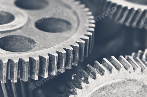 Preview: Close-up view of stack of gears