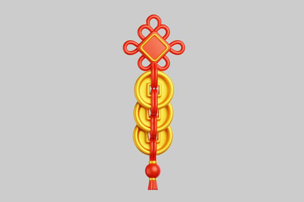 Preview: Chinese lucky coin ornament