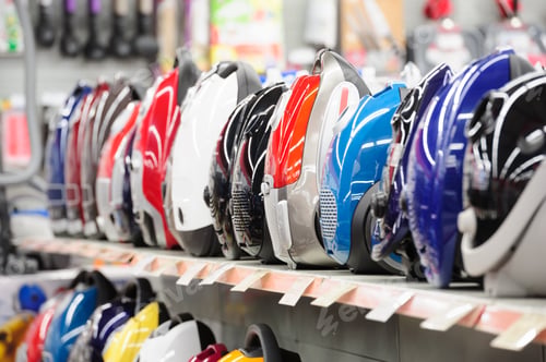 Preview: Row of vacuum cleaners in appliance store